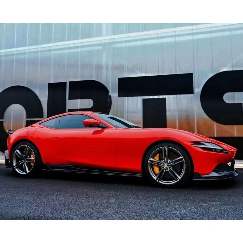 Dry Carbon Fiber PK Style Body Kit for Rome, Front Lip Side Skirt, Rear Diffuser, Tail Wing, Dry Carbon Fiber Body Kit